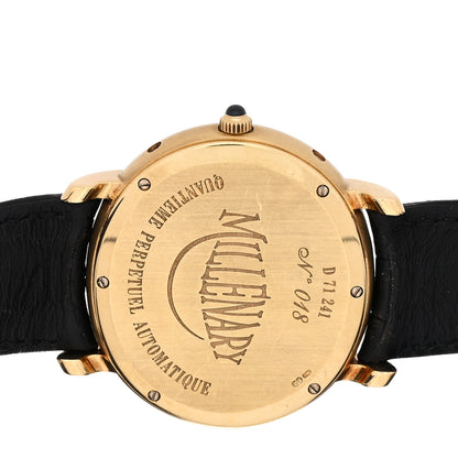 Audemars Piguet 18K Yellow Gold Alligator 39mm Millenary Perpetual Calendar Automatic Watch 25777BA.OO.D001CR.01 4 of 4