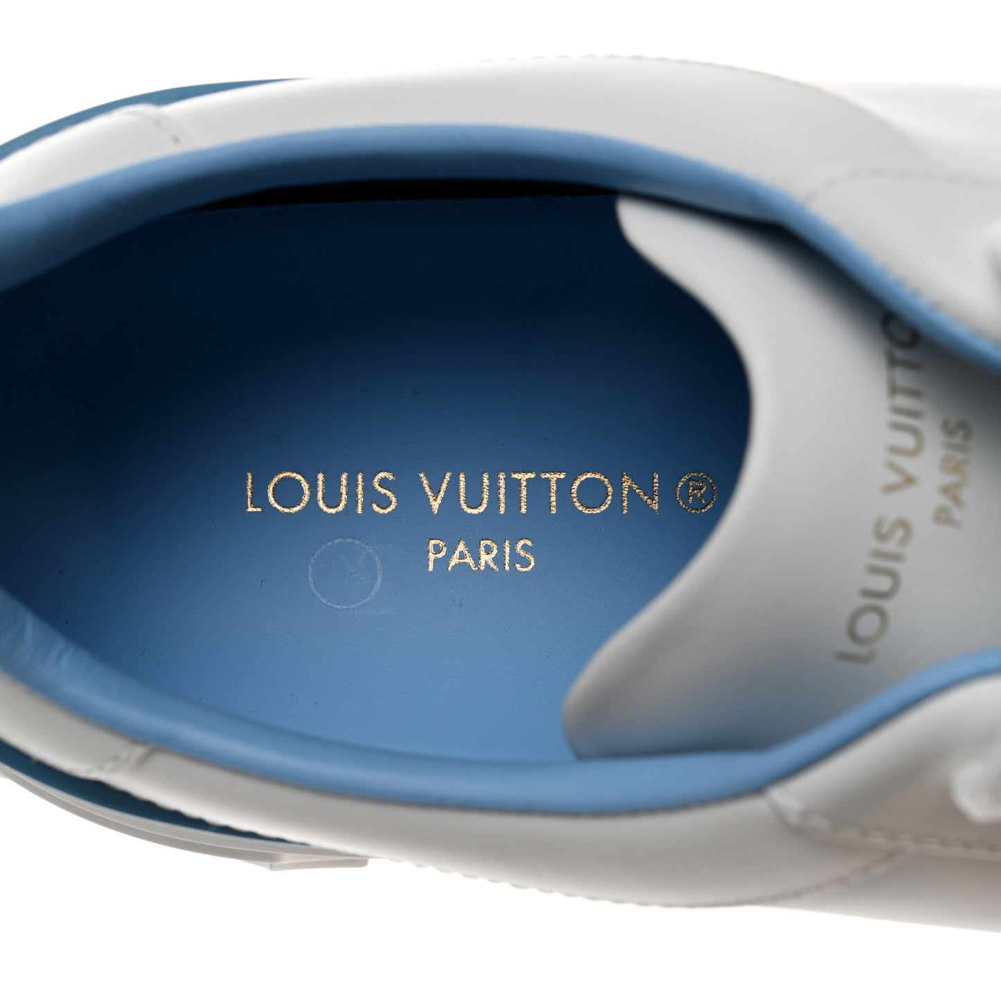 Calfskin Time Out Bow Sneakers 37.5 Blue