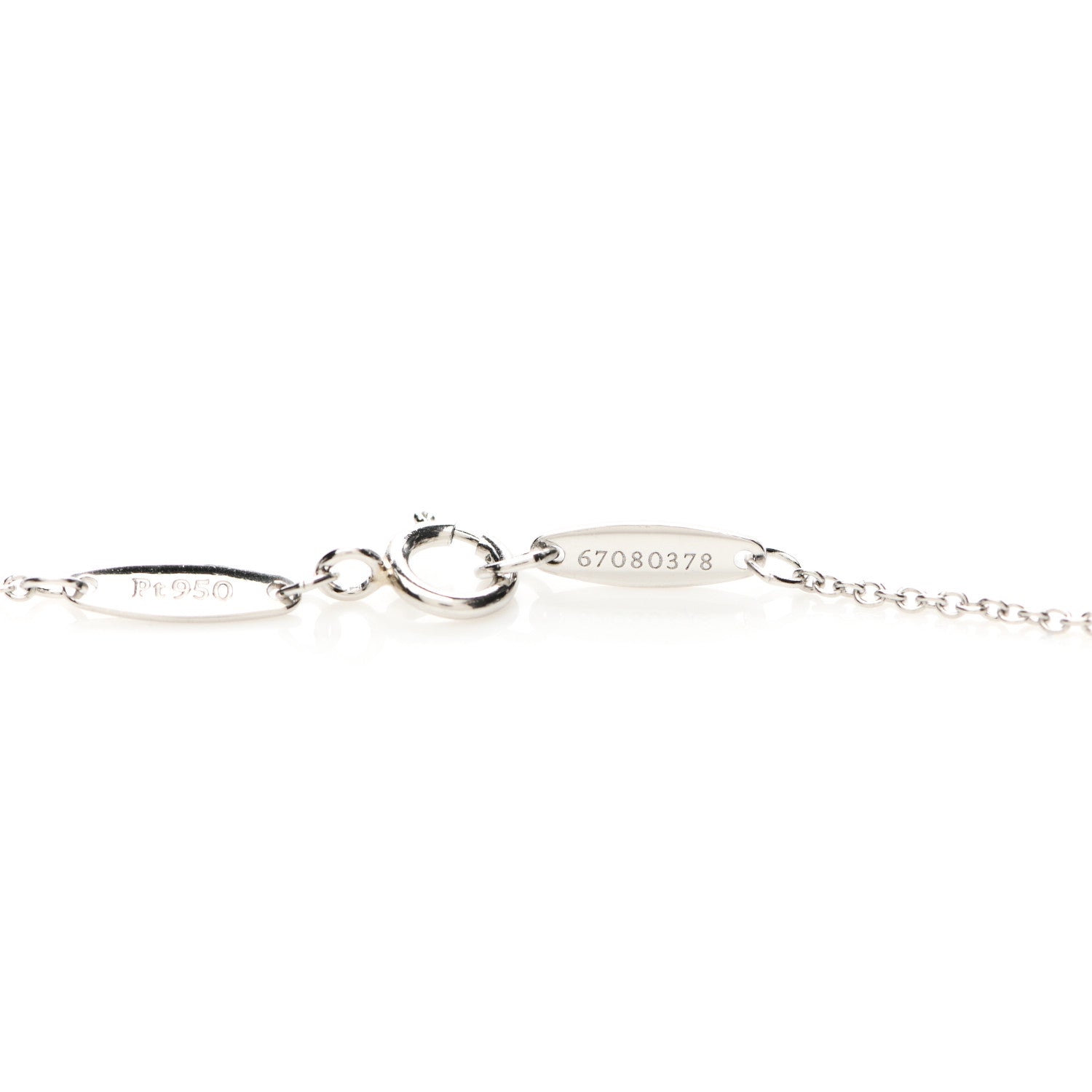 Tiffany Platinum Diamond .21ct Elsa Peretti Diamonds by the Yard Pendant Necklace 4 of 6