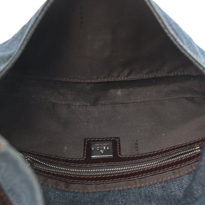 Fendi Denim Baguette Blue 4 of 15
