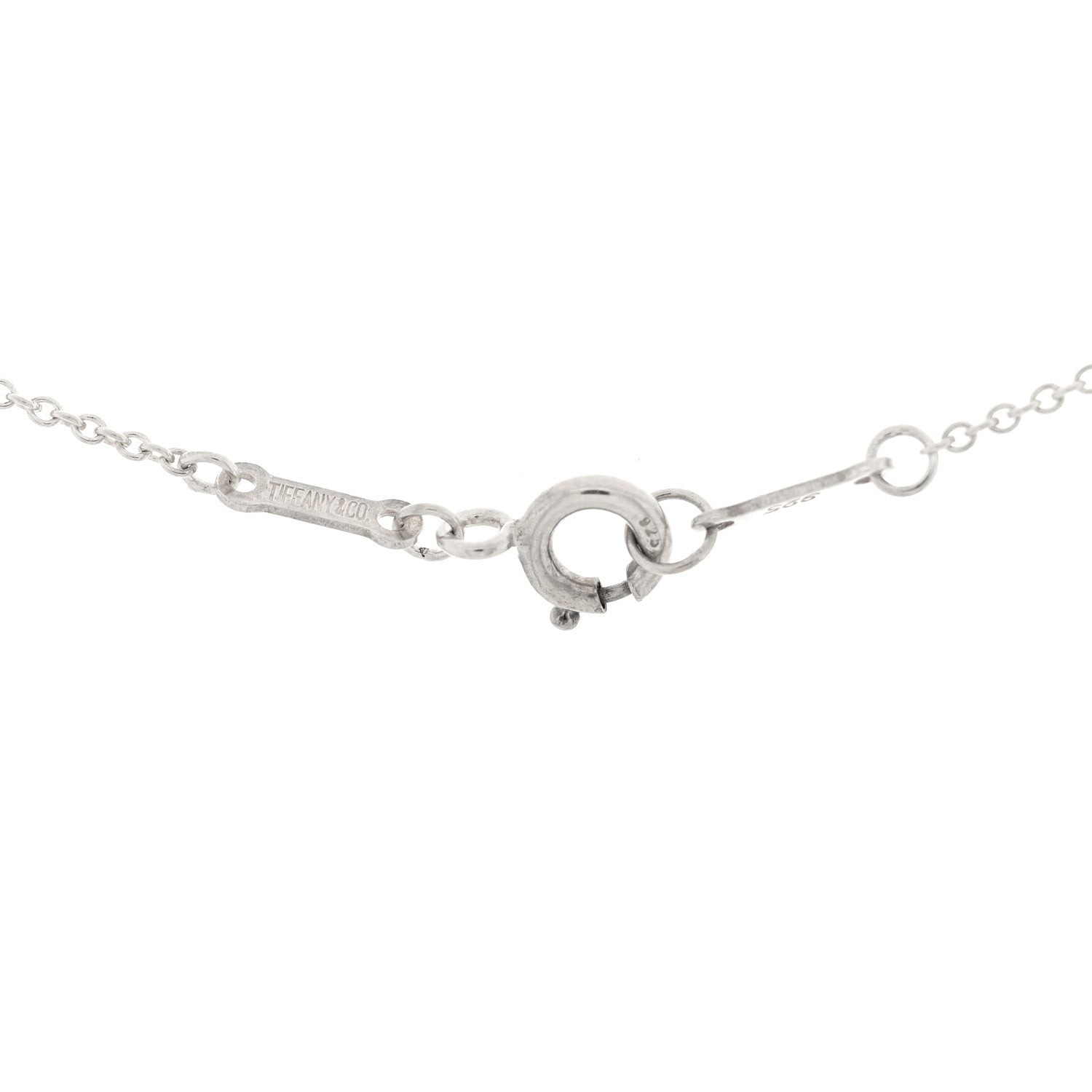 Tiffany Sterling Silver Elsa Peretti Letter N Pendant Necklace 4 of 4