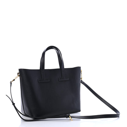 Tom Ford Saffiano Mini T Tote Black 2 of 5