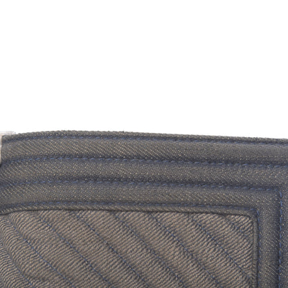 Chanel Denim Chevron Small Boy Flap Blue 9 of 16
