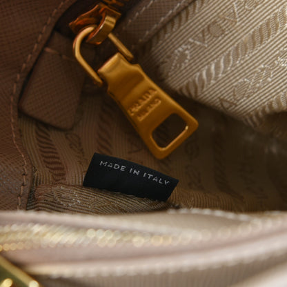Prada Saffiano Lux Medium Tote Visone 8 of 15