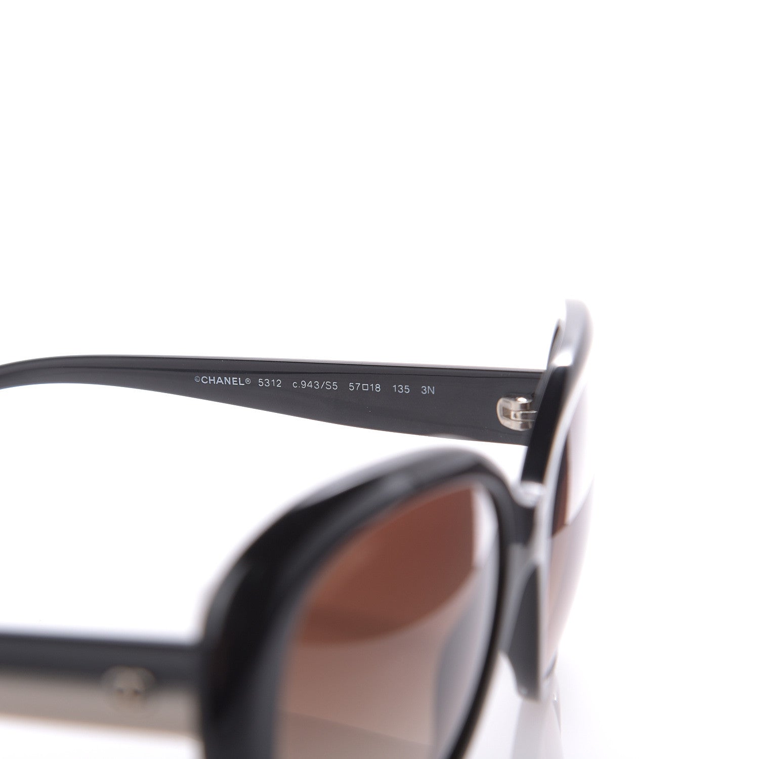 Chanel Signature Oval Sunglasses 5312 Black 5 of 9