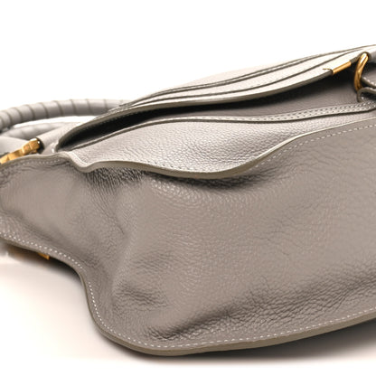 Chloe Calfskin Medium Marcie Satchel Cashmere Grey 8 of 9