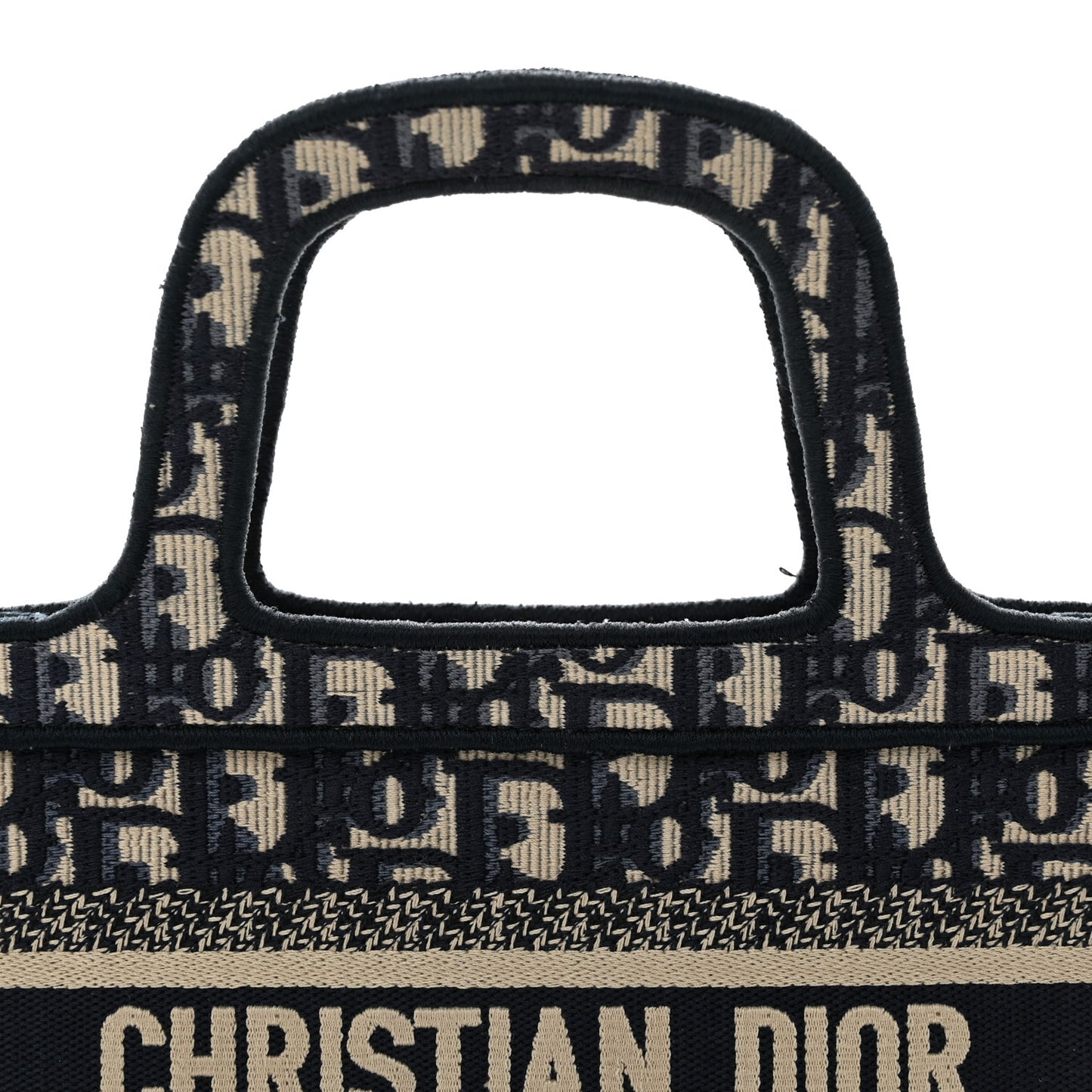 Oblique Mini Book Tote Blue Multicolor