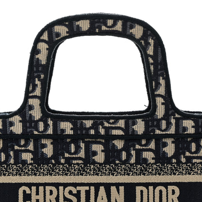 Christian Dior Oblique Mini Book Tote Blue Multicolor 8 of 10