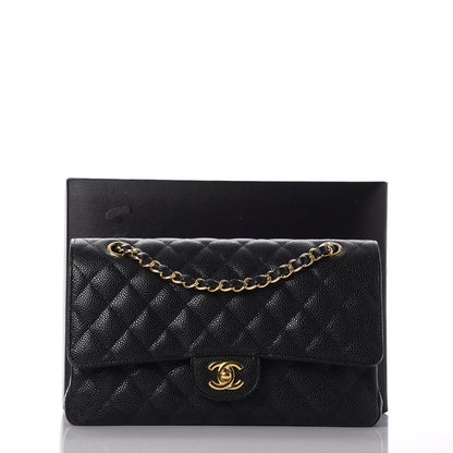 Chanel Caviar Quilted Medium Double Flap Black 8 of 8