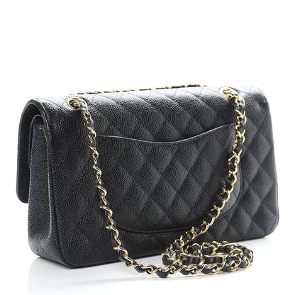 Chanel Caviar Quilted Medium Double Flap Black 4 of 12