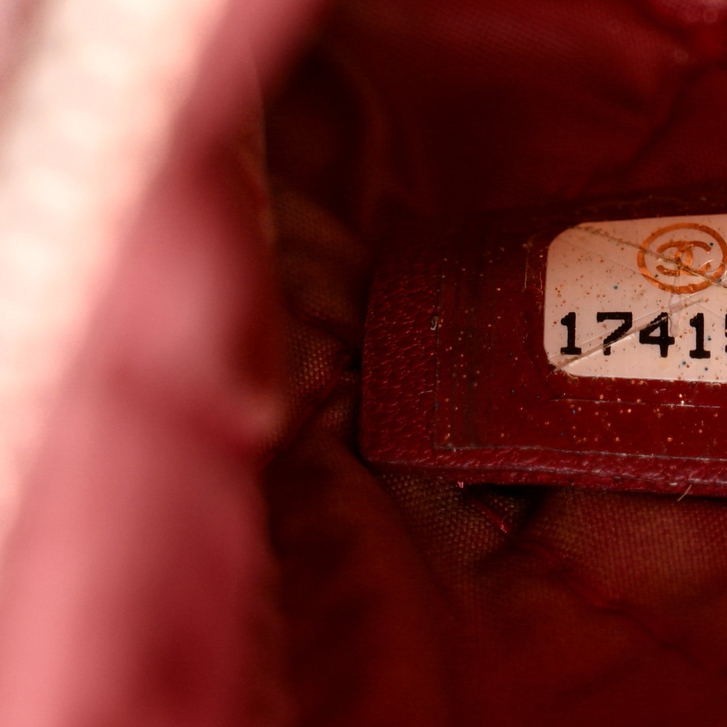 Chanel Lambskin Quilted Small Cosmetic Case Red 6 of 9