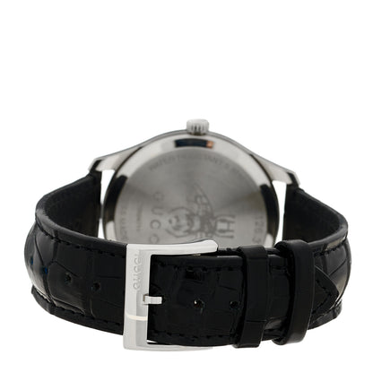 Gucci Stainless Steel Alligator 40mm G-Timeless Moonphase Star Planet Quartz Watch Black 3 of 5