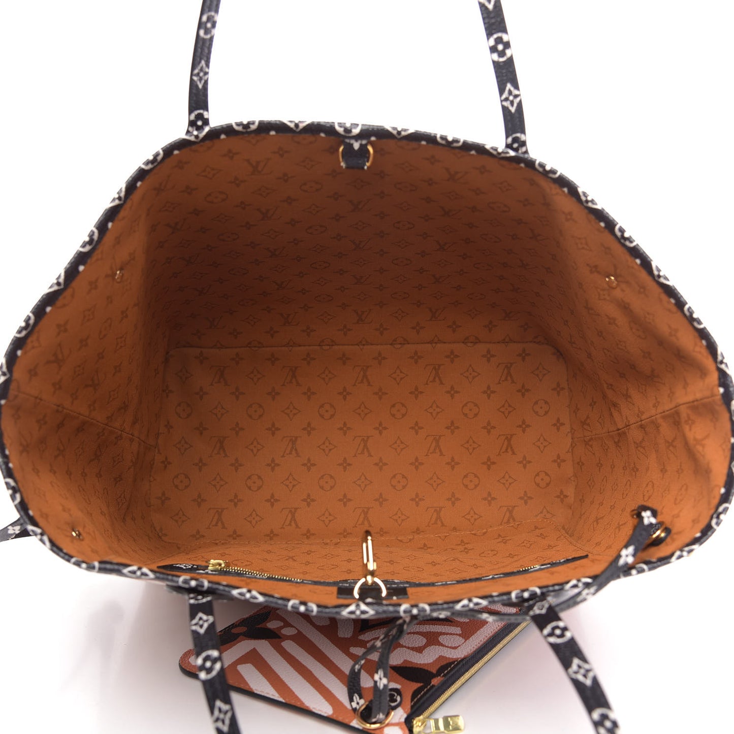 Monogram Giant Crafty Neverfull MM Creme Caramel