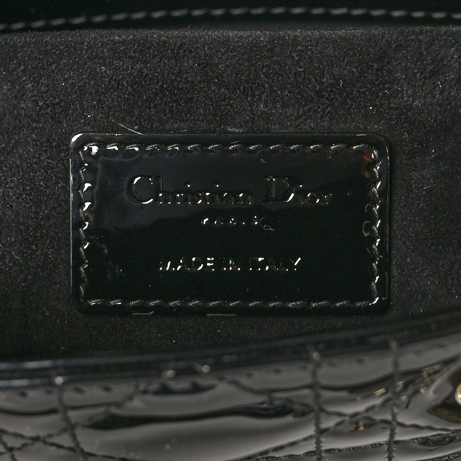 Christian Dior Patent Cannage Small Lady D-Joy Black 6 of 8