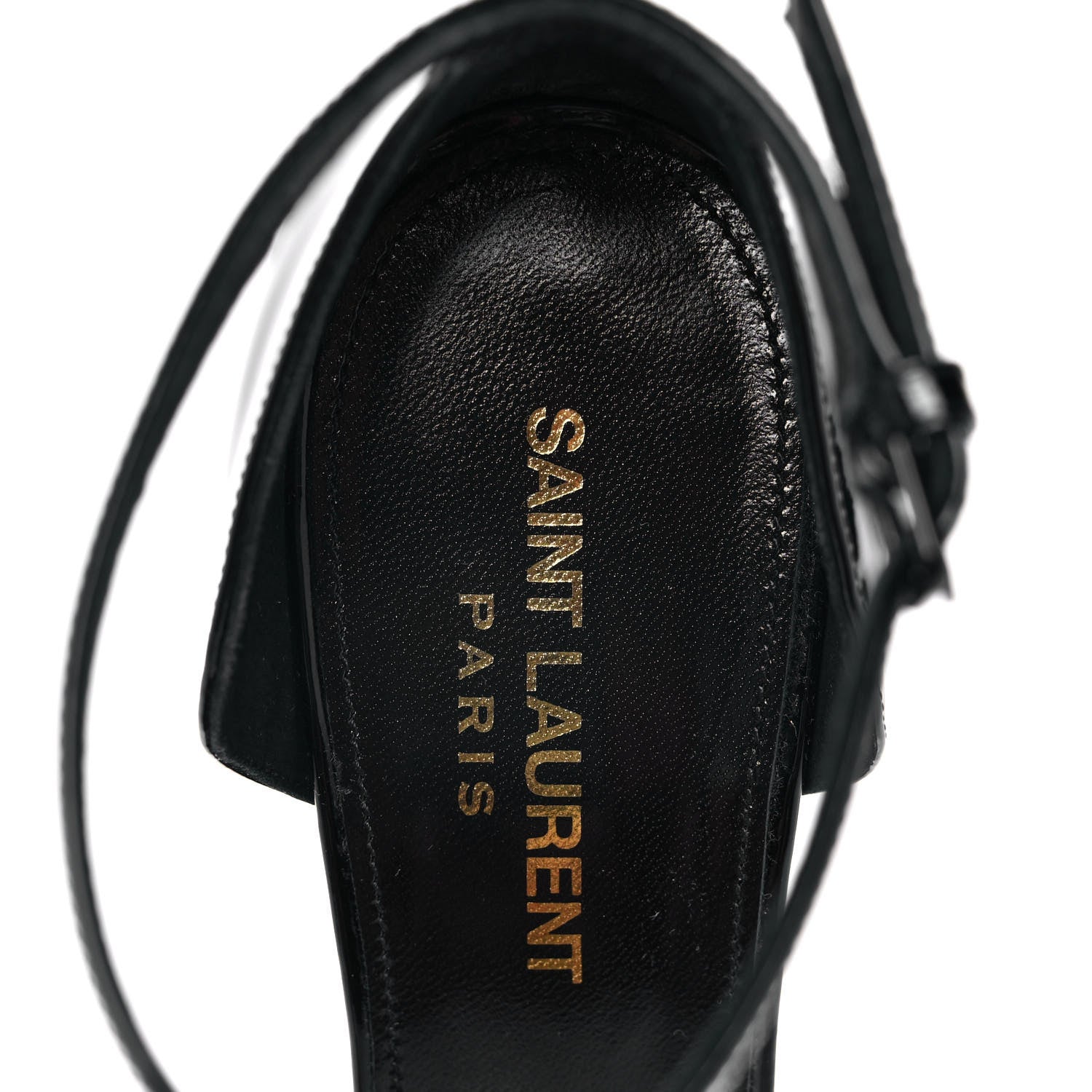 Saint Laurent Patent Opyum D'Orsay Pumps 36 Black 1033841