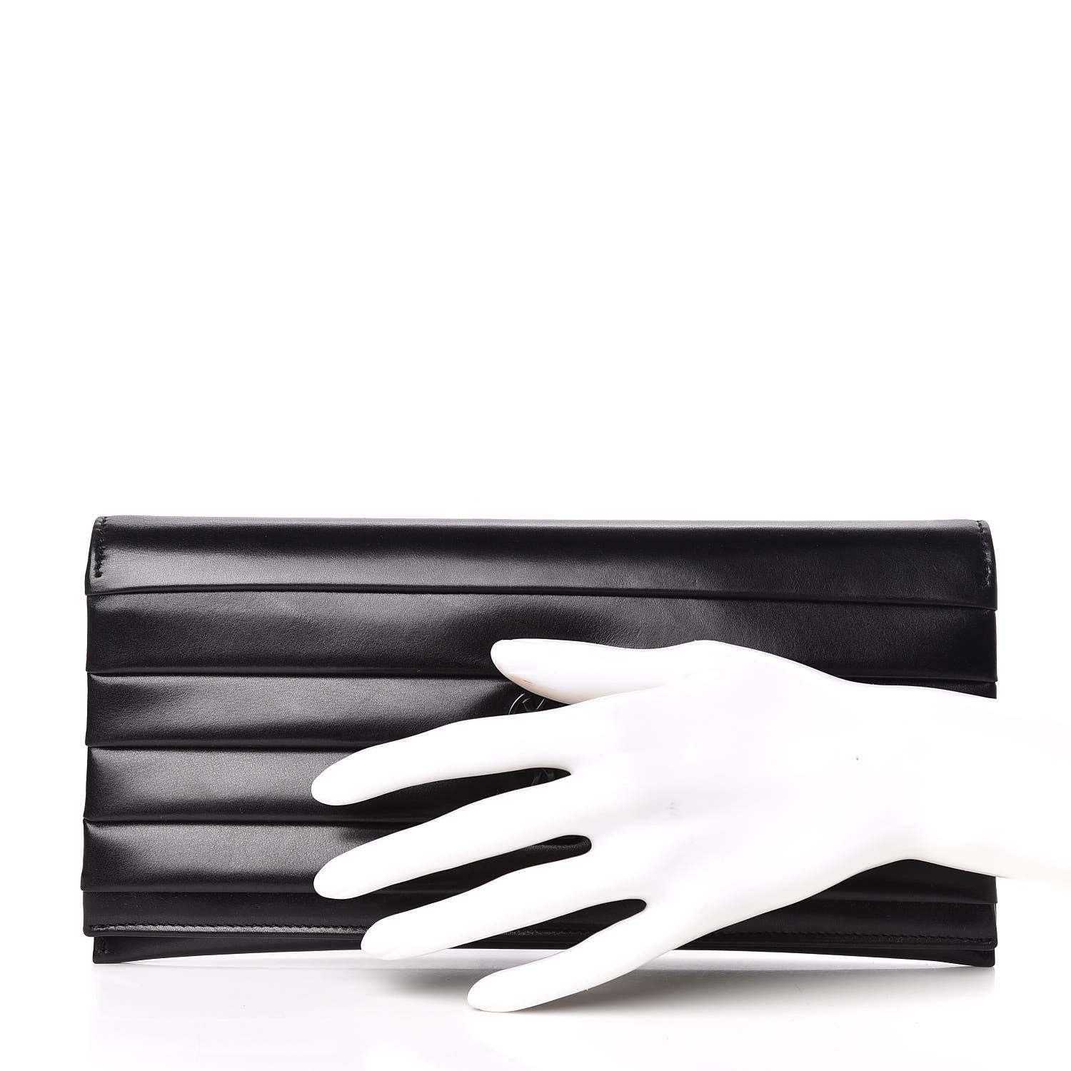 Saint Laurent Calfskin Monogram Smoking Clutch Black 2 of 10