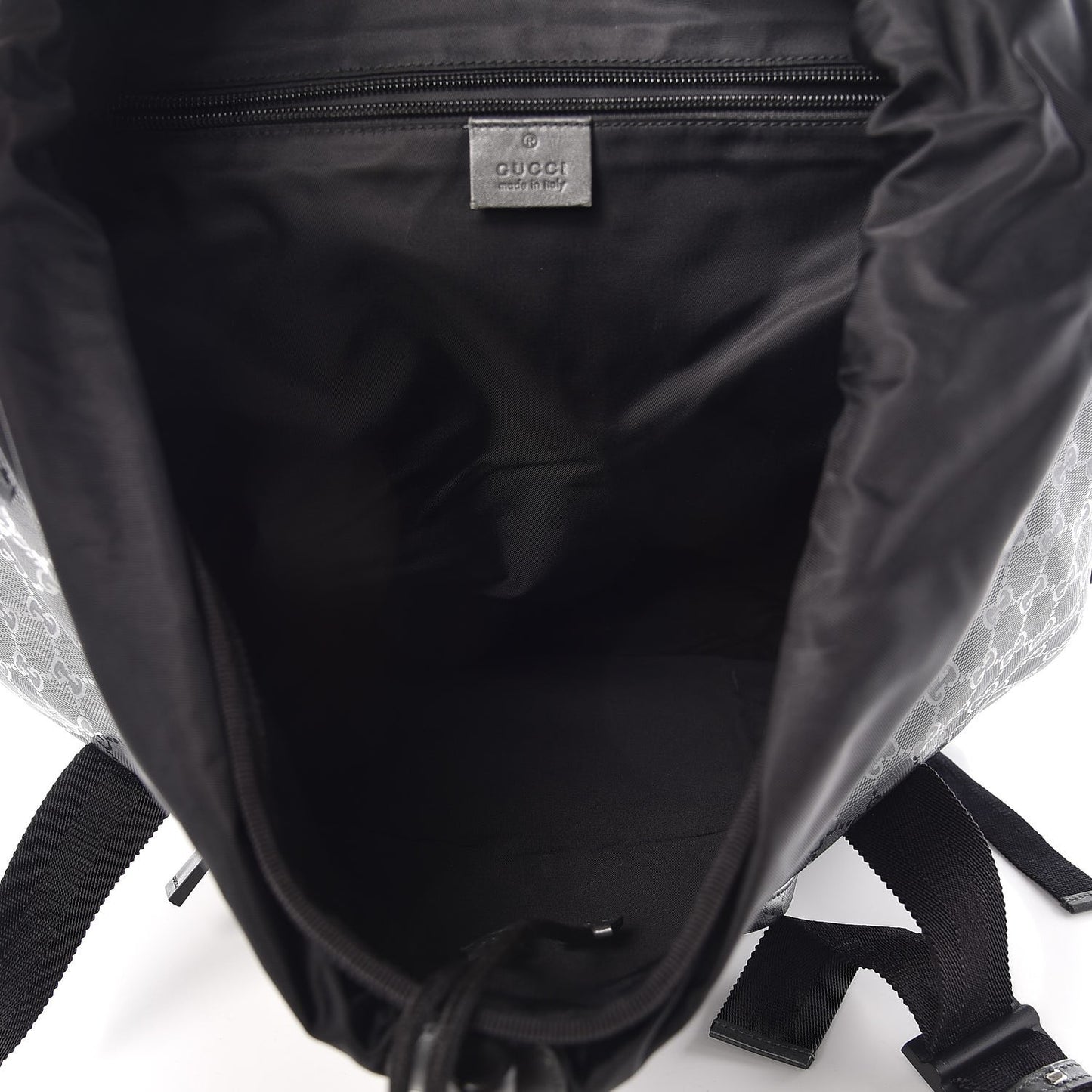 Imprime Monogram Large Interlocking G Double Buckle Backpack Platinum Grey