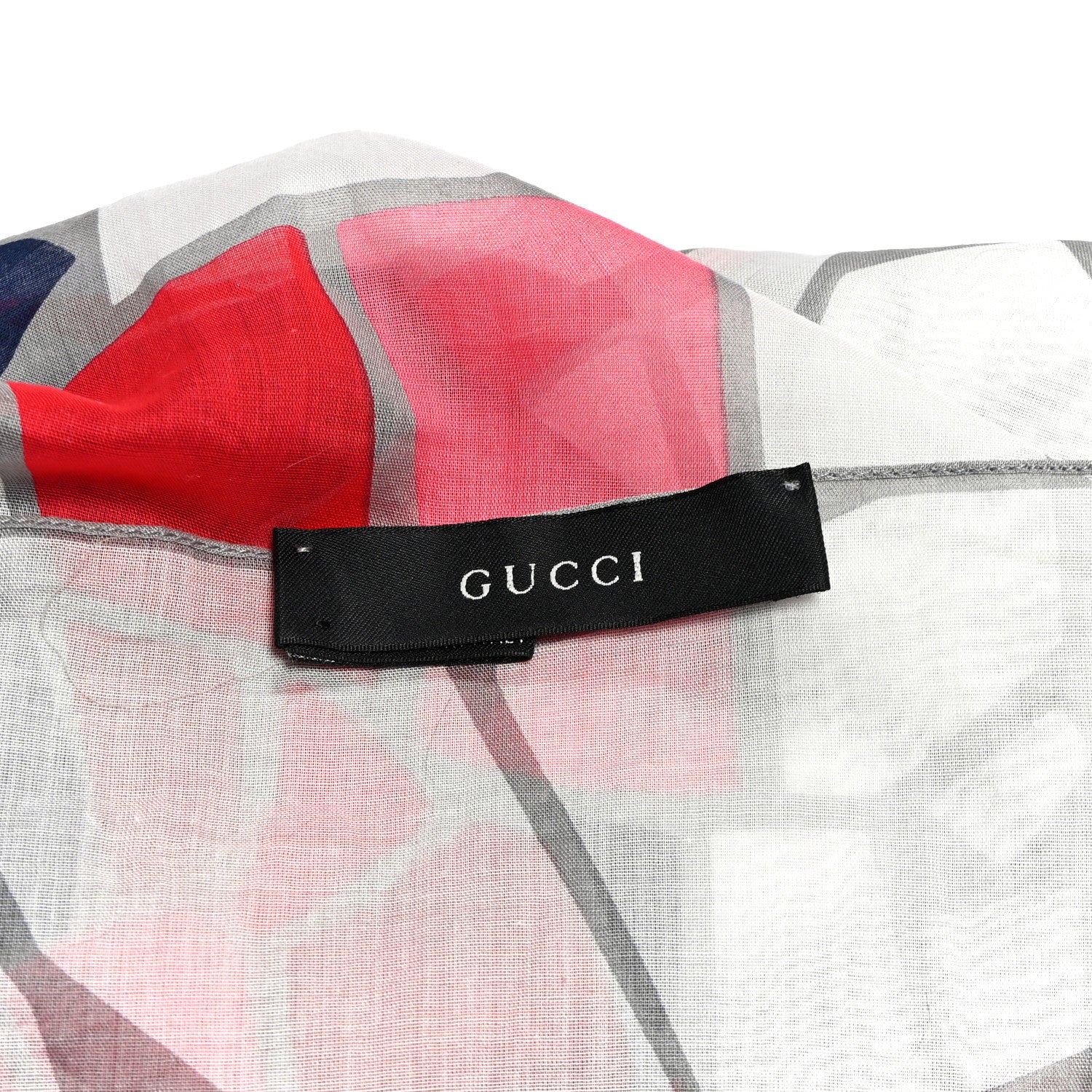 Gucci Cotton Geometric Square Scarf Multicolor 3 of 3