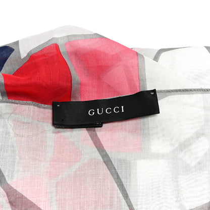 Gucci Cotton Geometric Square Scarf Multicolor 3 of 3