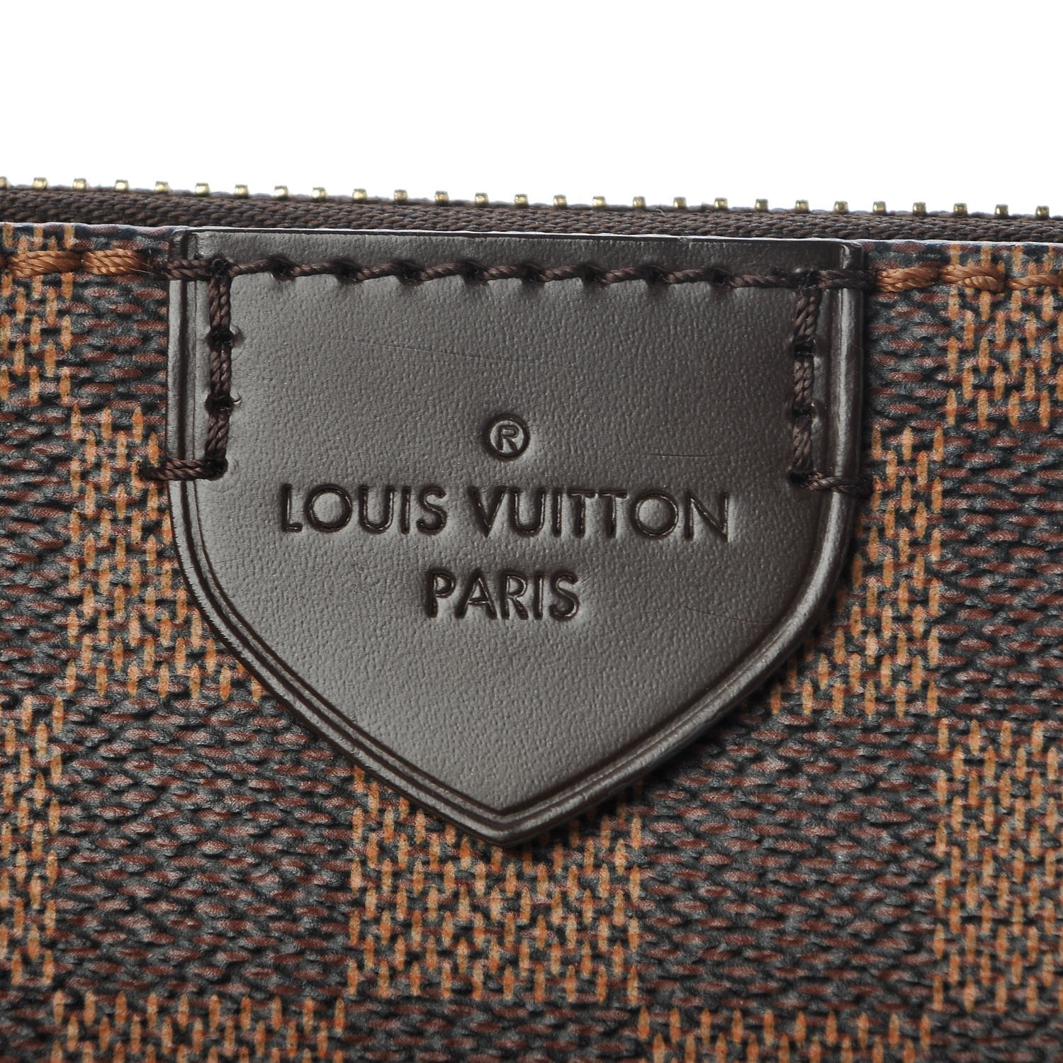 Louis Vuitton Damier Ebene Caissa Tote MM Cherry 9 of 9
