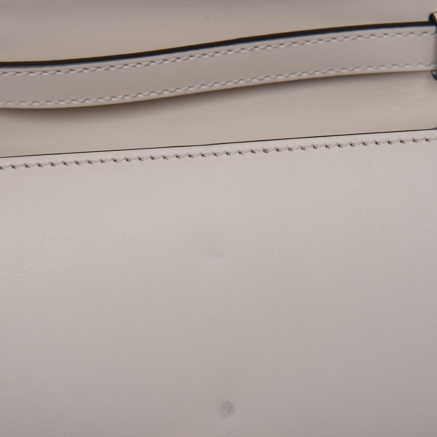 Gucci Calfskin Mini Sylvie Top Handle Bag White 12 of 12