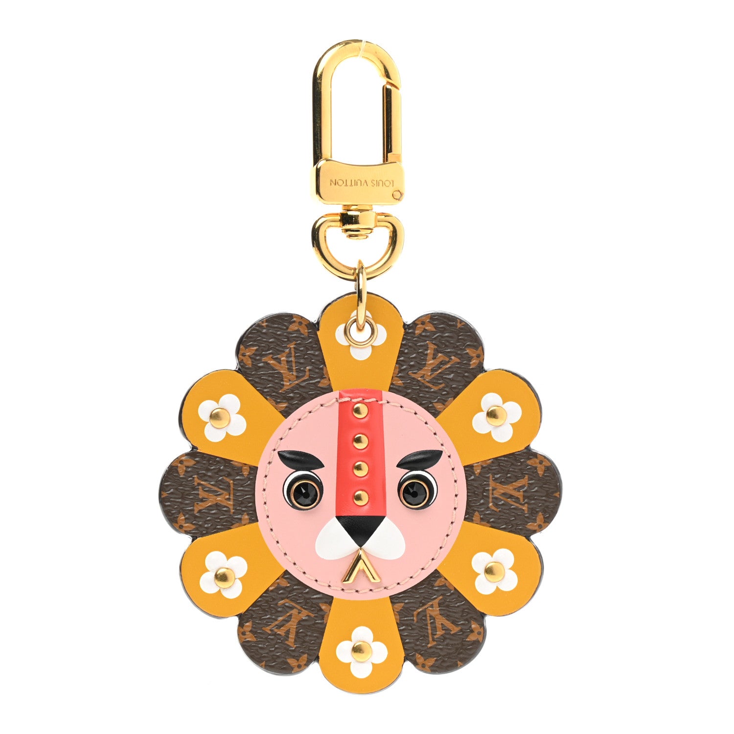 Louis Vuitton Monogram Fun Face Lion Bag Charm 1 of 4
