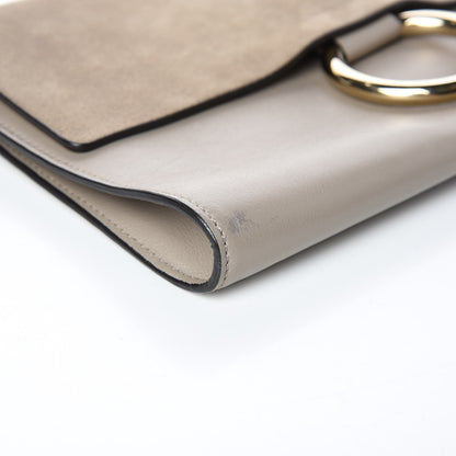 Chloe Suede Calfskin Faye Clutch Motty Grey 8 of 11