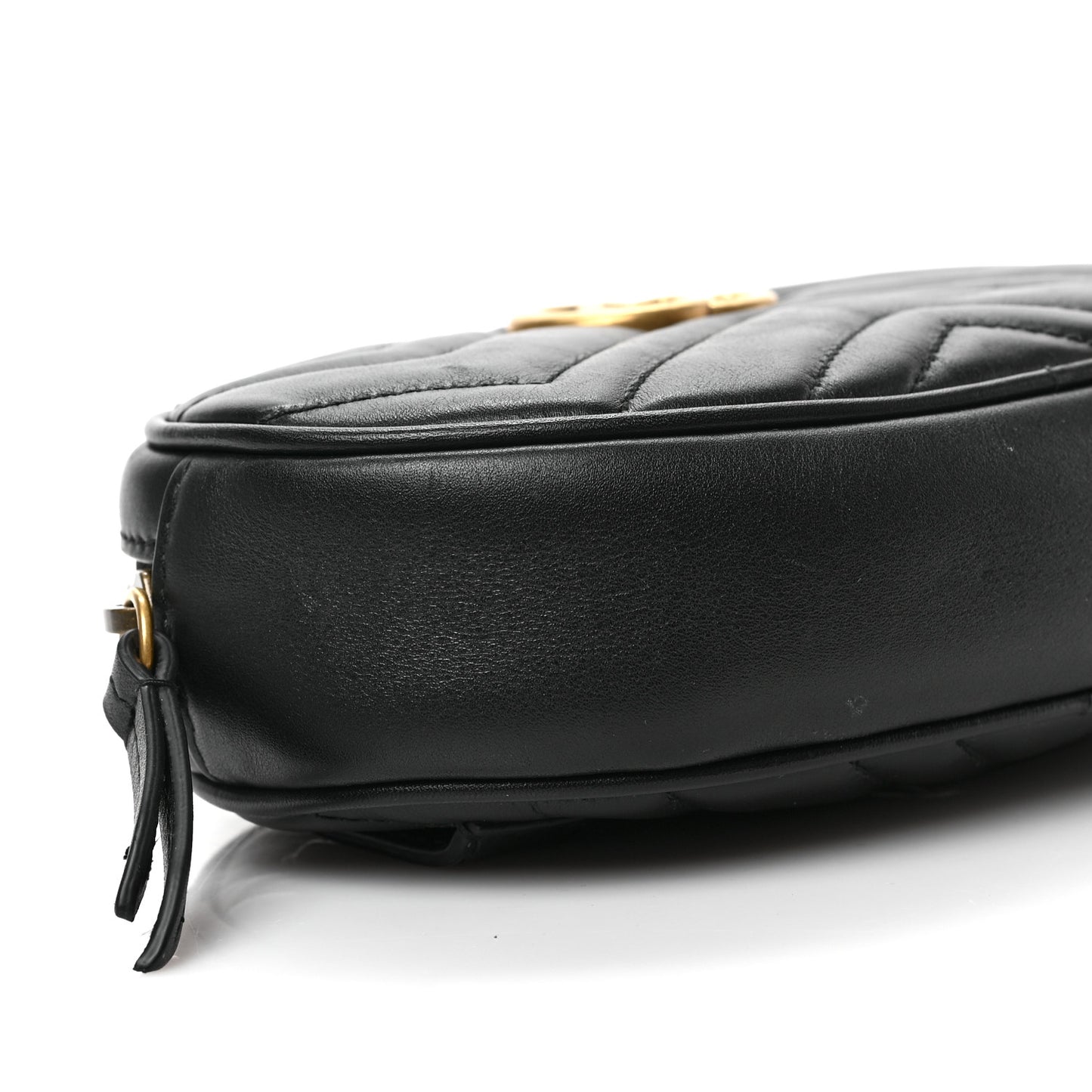 Calfskin Matelasse GG Marmont Belt Bag 75 30 Black