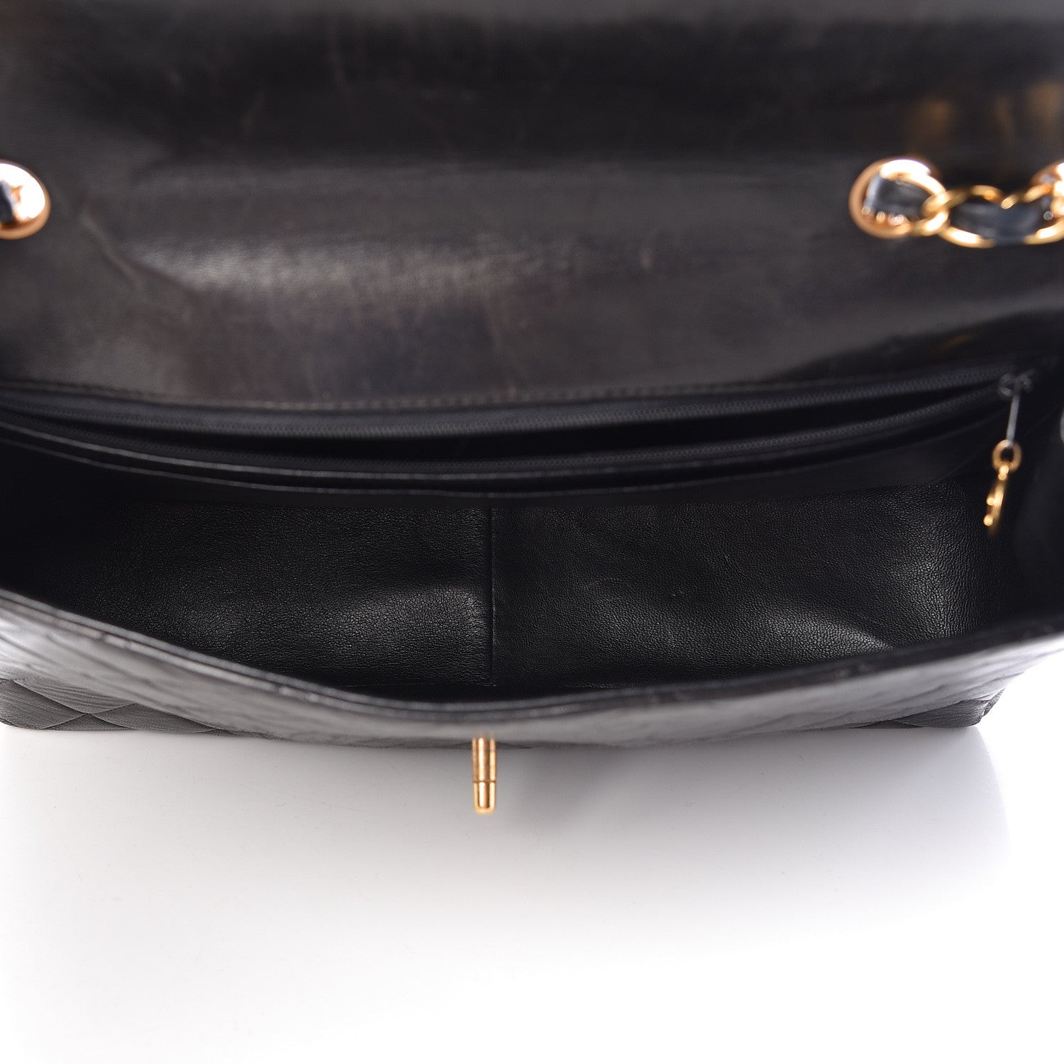 Chanel Lambskin Quilted Jumbo Single Flap Black 5 of 18