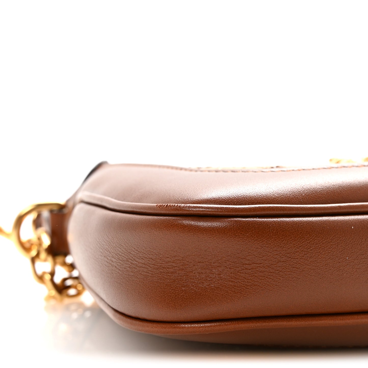 New Canvas Charisma Calfskin Crystal GG Monogram Mini Jackie 1961 Hobo Camel Ebony