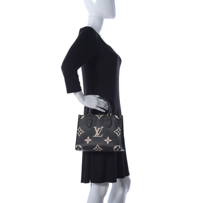 Louis Vuitton Empreinte Monogram Giant Onthego PM Black Beige 3 of 10