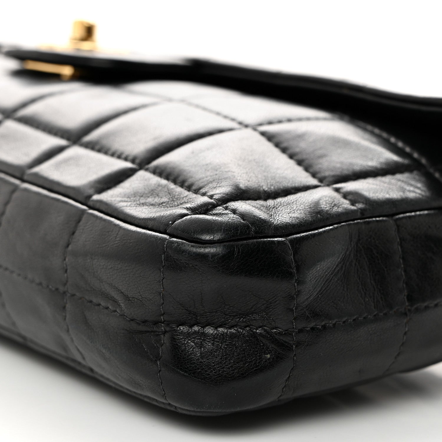 Chanel Lambskin East West Chocolate Bar Flap Black 10 of 10