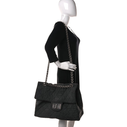 Chanel Denim Quilted XXL Reissue Flap Grey 3 of 11