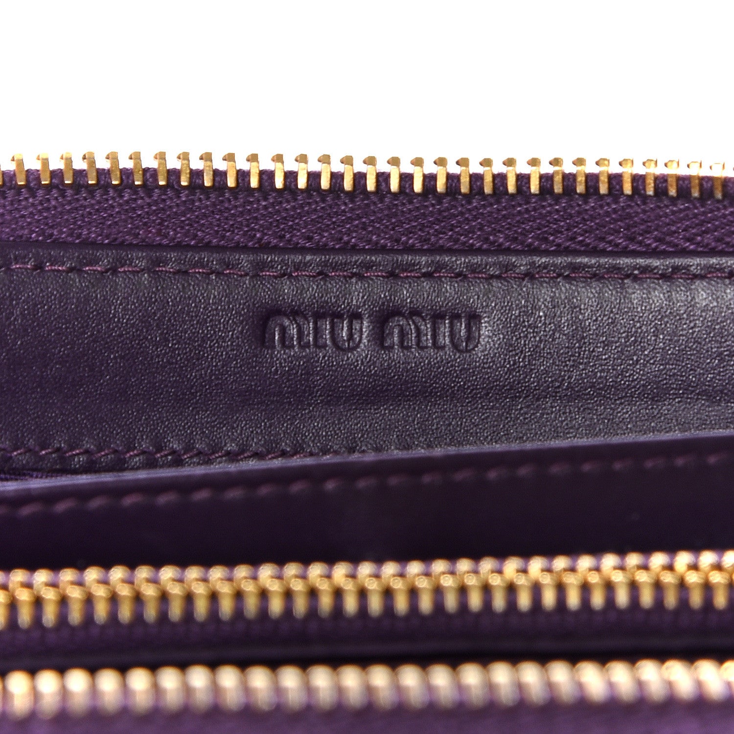 Miu Miu Vernice Naplak Zip Around Wallet Ciclamino 8 of 9