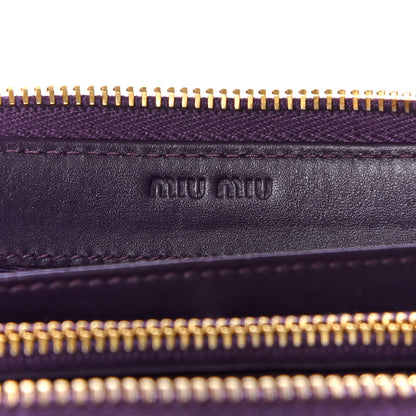 Miu Miu Vernice Naplak Zip Around Wallet Ciclamino 8 of 9