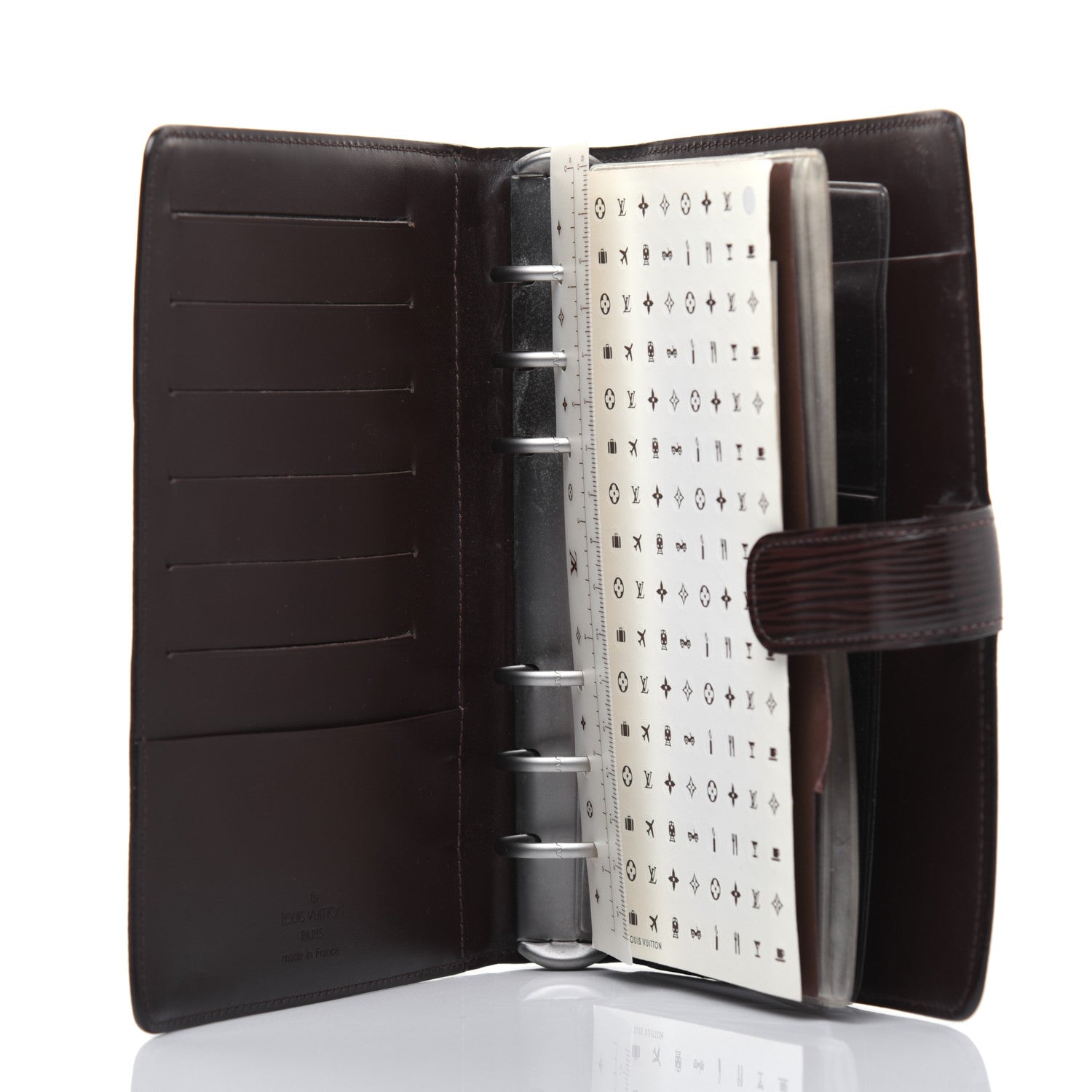 Louis Vuitton Epi Medium Ring Agenda Cover Moka 4 of 22