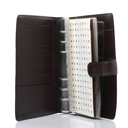 Louis Vuitton Epi Medium Ring Agenda Cover Moka 4 of 22