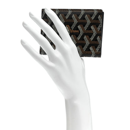 Goyard Goyardine Saint Marc Folding Card Case Black Gold 2 of 7