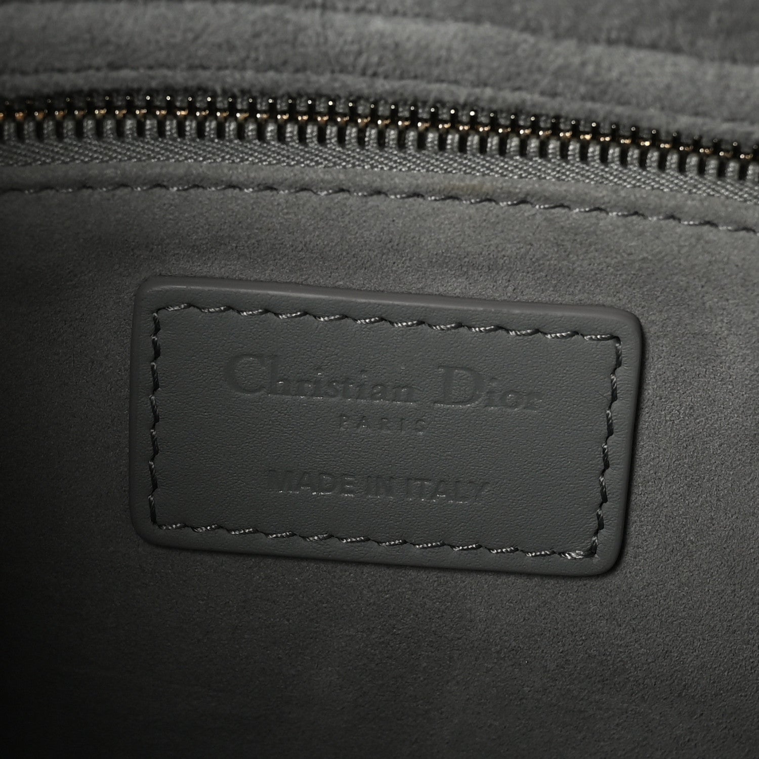 Christian Dior Ultra Matte Calfskin Cannage Medium Lady Dior Grey Stone 6 of 10