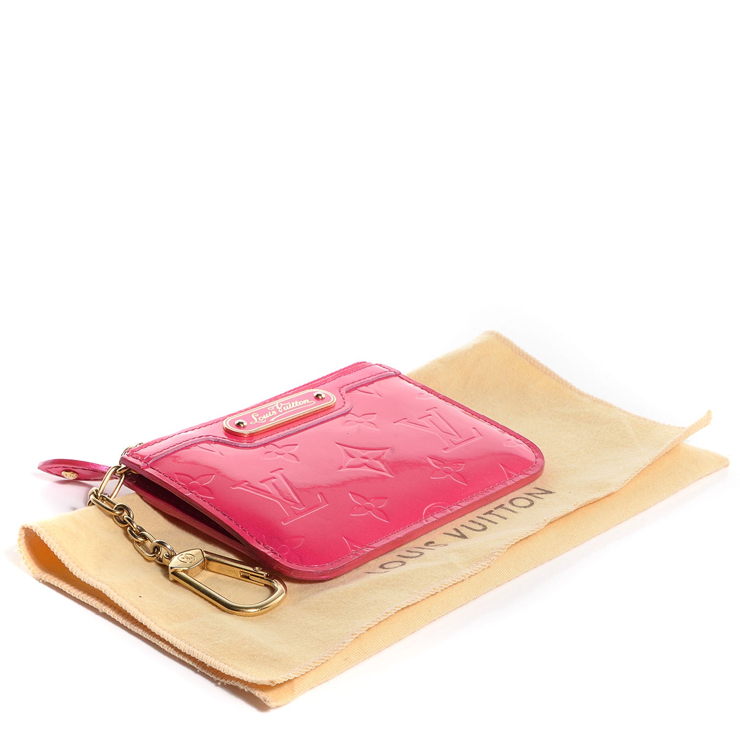 Louis Vuitton Vernis Key Pouch Rose Pop 4 of 7