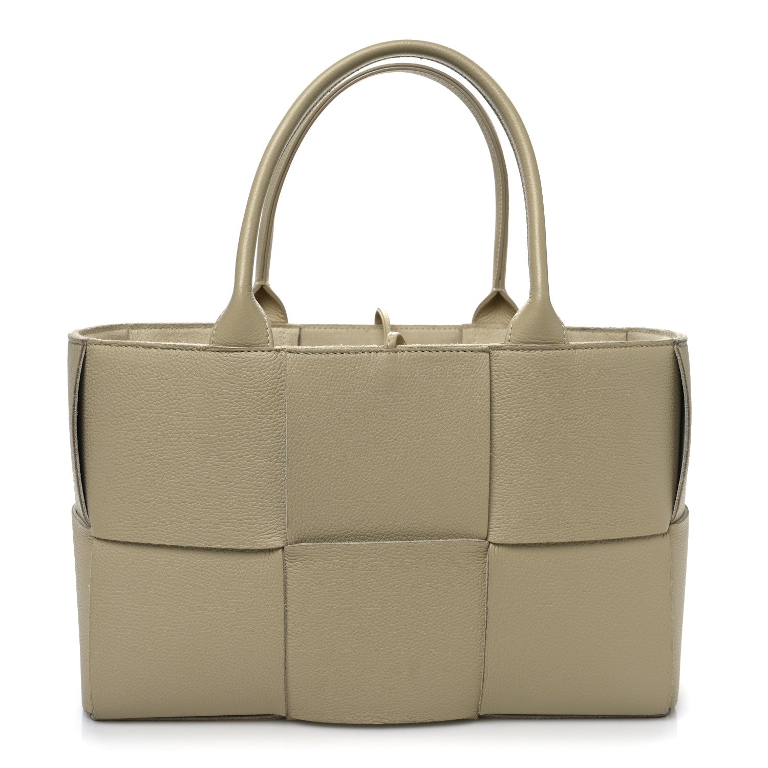 Bottega Veneta Grained Calfskin Intrecciato Medium Arco Tote Porridge 1 of 13