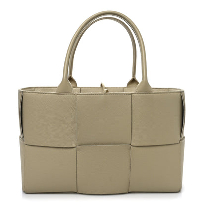 Bottega Veneta Grained Calfskin Intrecciato Medium Arco Tote Porridge 1 of 13