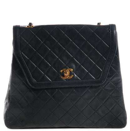Chanel Quilted Lambskin CC Flap Shoulder Bag Black 1 of 12