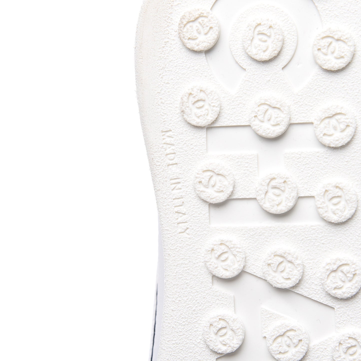 Calfskin Mesh Lycra Womens Logo Sneakers 38.5 White