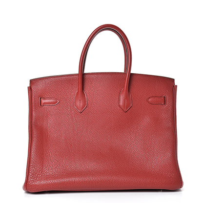 Hermes Togo Birkin 35 Rouge Casaque 3 of 42