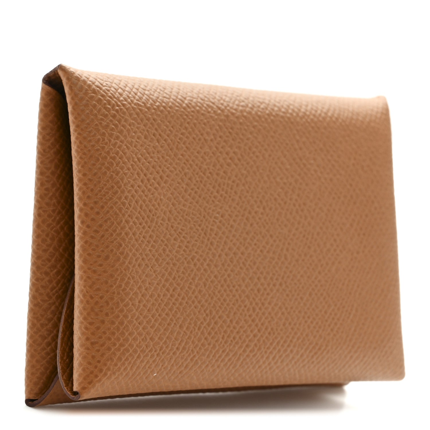 Hermes Epsom Calvi Duo Card Case Gold 3 of 7
