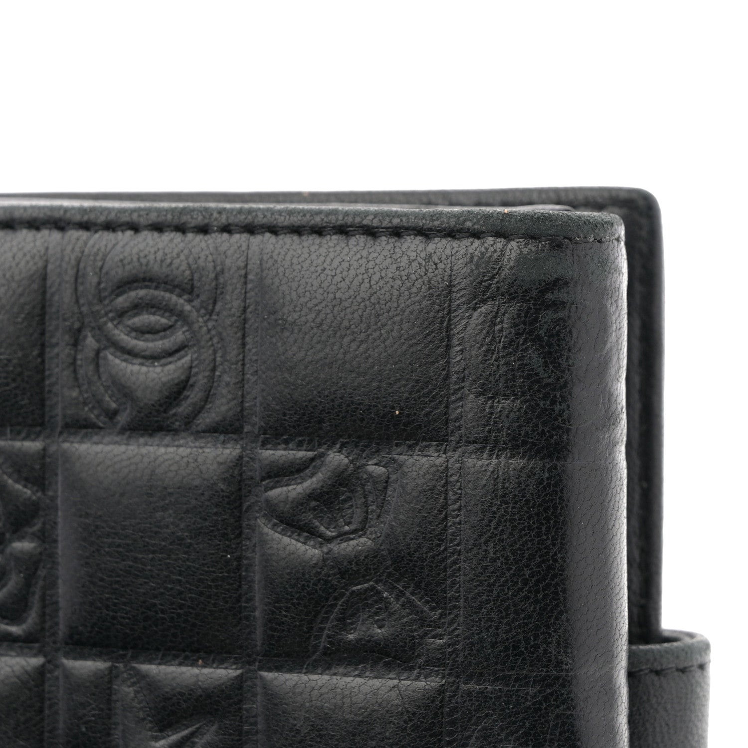 Chanel Calfskin Lucky Symbols Compact French Flap Wallet Black 10 of 10