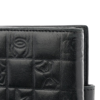 Chanel Calfskin Lucky Symbols Compact French Flap Wallet Black 10 of 10