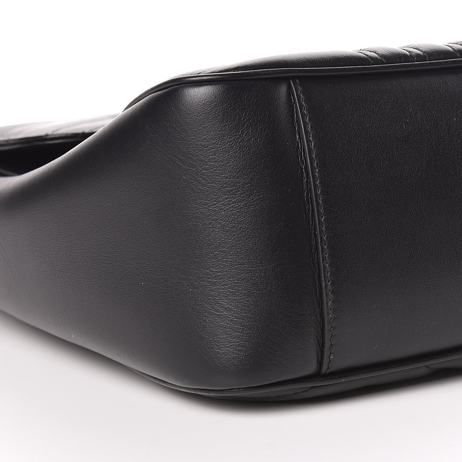 Gucci Calfskin Matelasse Large GG Marmont Shoulder Bag Black 8 of 13