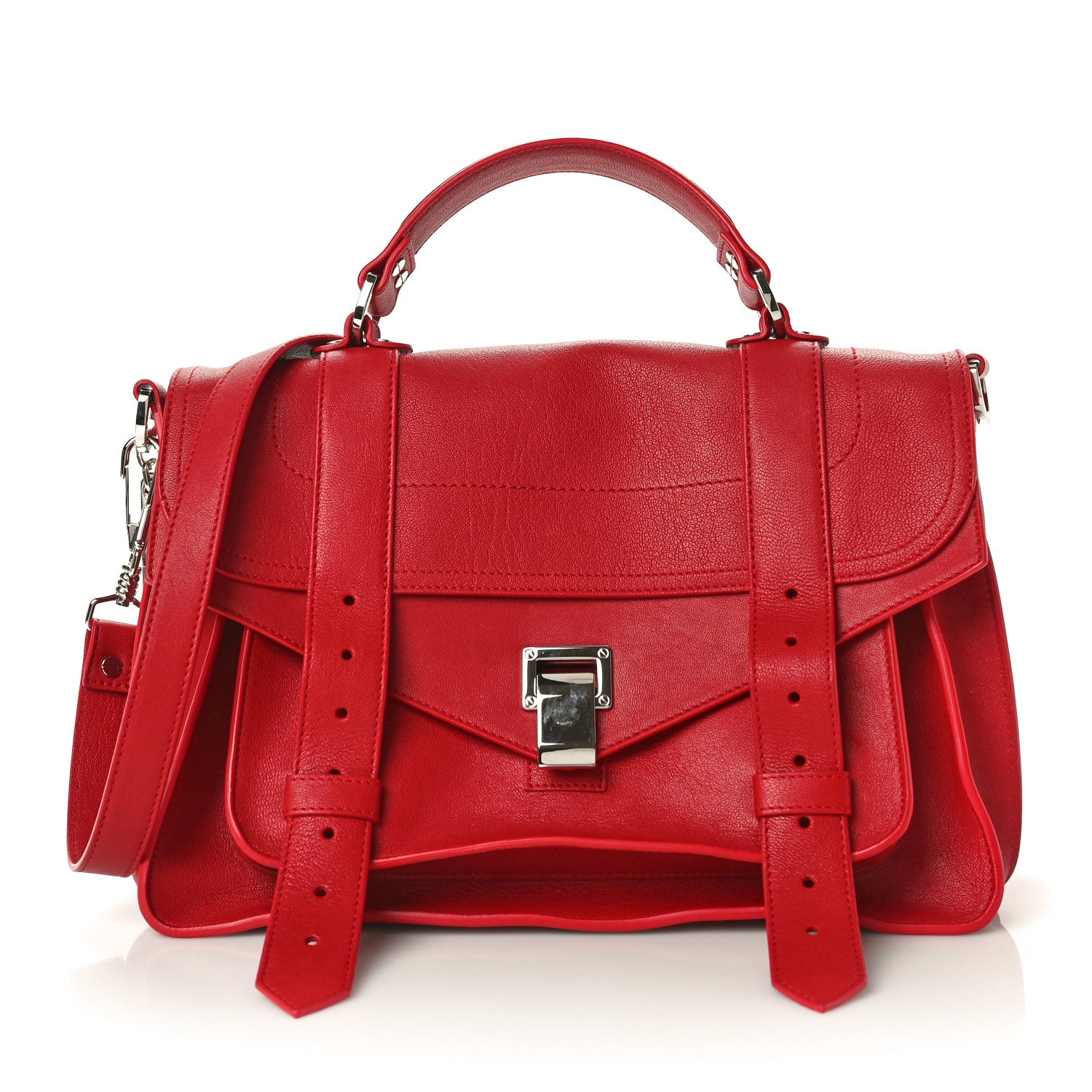 Proenza Schouler Lambskin Medium PS1 Satchel Chianti Dark Red 1 of 9